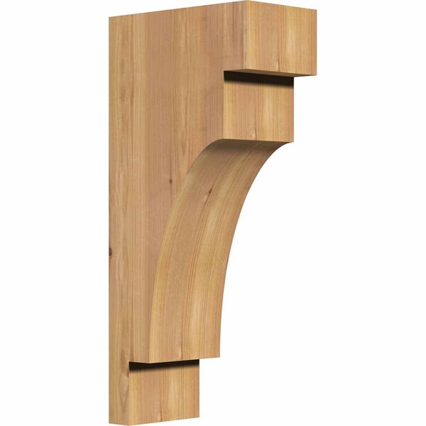 Ekena Millwork Mediterranean Smooth Corbel, Western Red Cedar, 5 1/2"W x 10"D x 22"H COR06X10X22MED00SWR - main